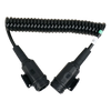 spiraalkabel 8-polig 2,5m kunststof Menbers stekkers 13p