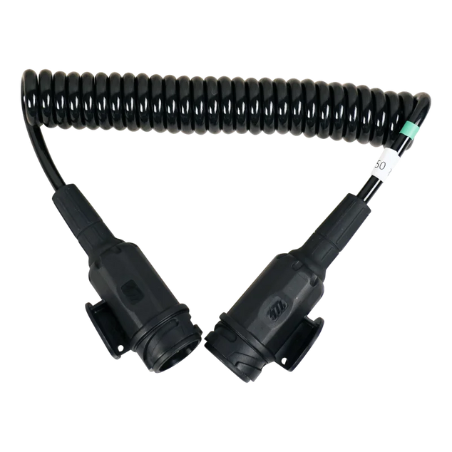 spiraalkabel 8-polig 2,5m kunststof Menbers stekkers 13p