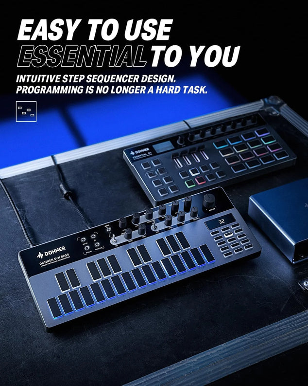 Essential B1 analoge bassynthesizer en sequencer