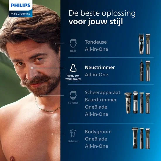 Series 3000 NT3650/16 - Neus-, oor- en wenkbrauwtrimmer
