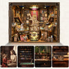 boekenplank kit, doe-het-zelf houten decoratieve puzzel met ledverlichting