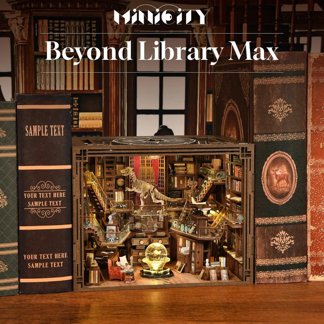 boekenplank kit, doe-het-zelf houten decoratieve puzzel met ledverlichting