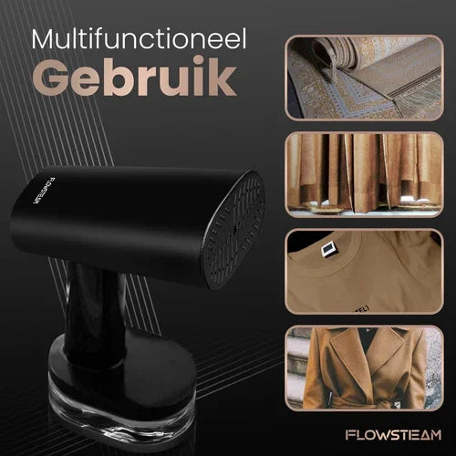 Luxe Kledingstomer - Handstomer - Stoomapparaat Kleding - Matte Black Edition
