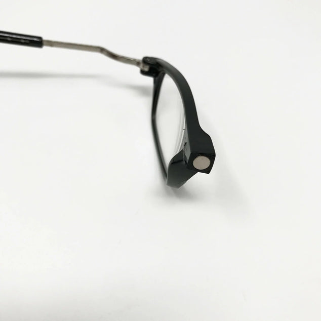 MENS Magnetic Hanging Spectacles Reading Glasses PD62-64 Black +1.5