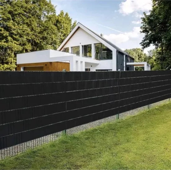 Gardlov Vlechtband Hekwerk - 19 cm x 35 m - UV-bestendig - Zwart