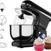 KitchenBrothers 1200W Keukenmachine - Keukenrobot - 5L - Mixer met Mengkom - Keukenmixer - Zwart