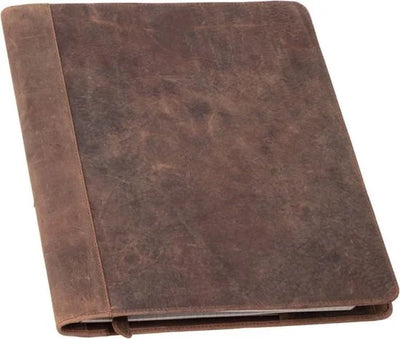 Pride and Soul schrijfmap - WINSTON - leer - bruin - A4 - JU-30122