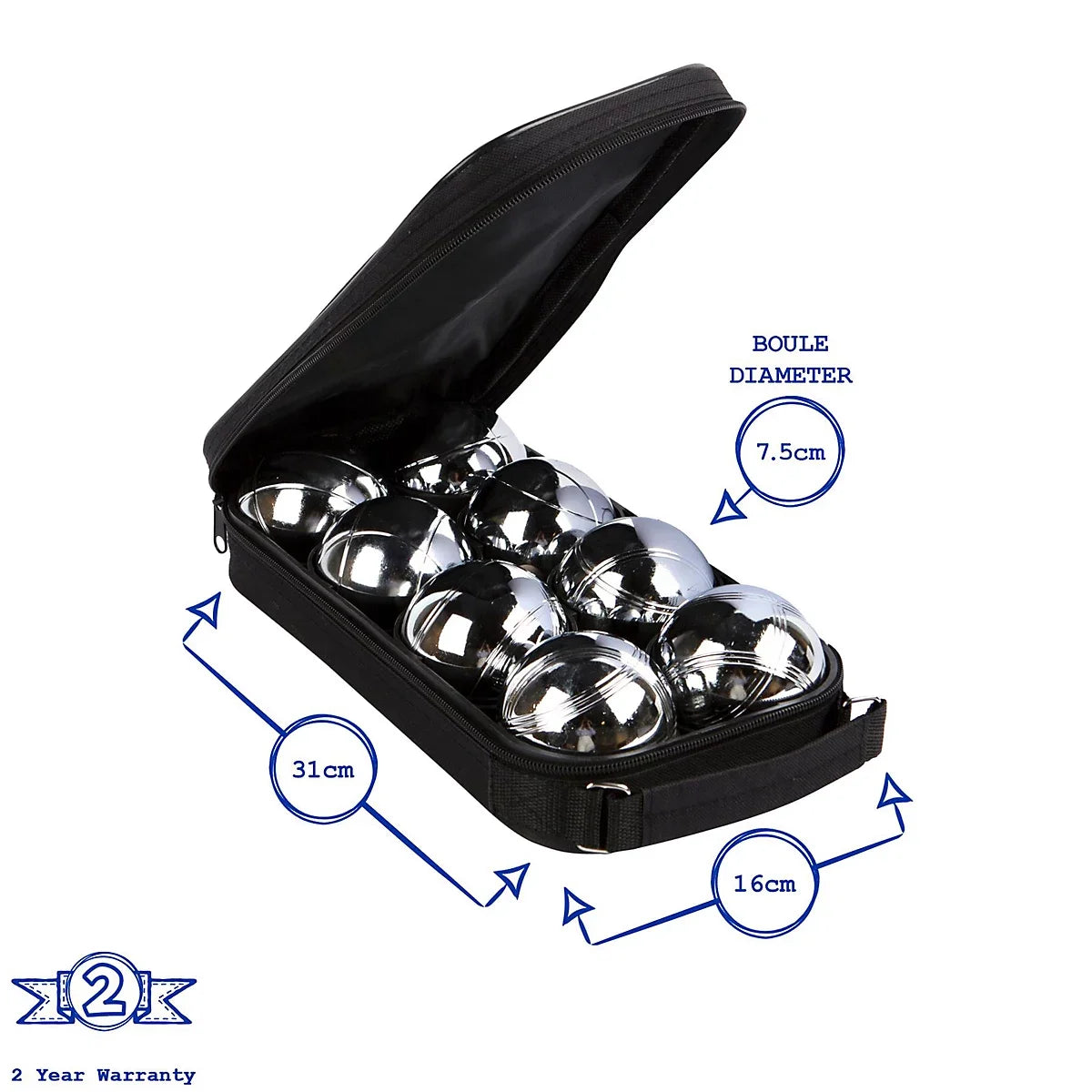 Redwood Bb-og203 Steel French Boule Set (8 Pieces)
