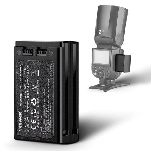 NB-Z1 7.4V/2600mAH Replacement Lithium Battery for Flash Speedlite