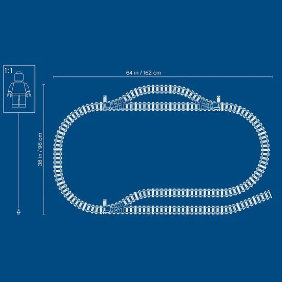 City Rechte en Gebogen Rails - 60205