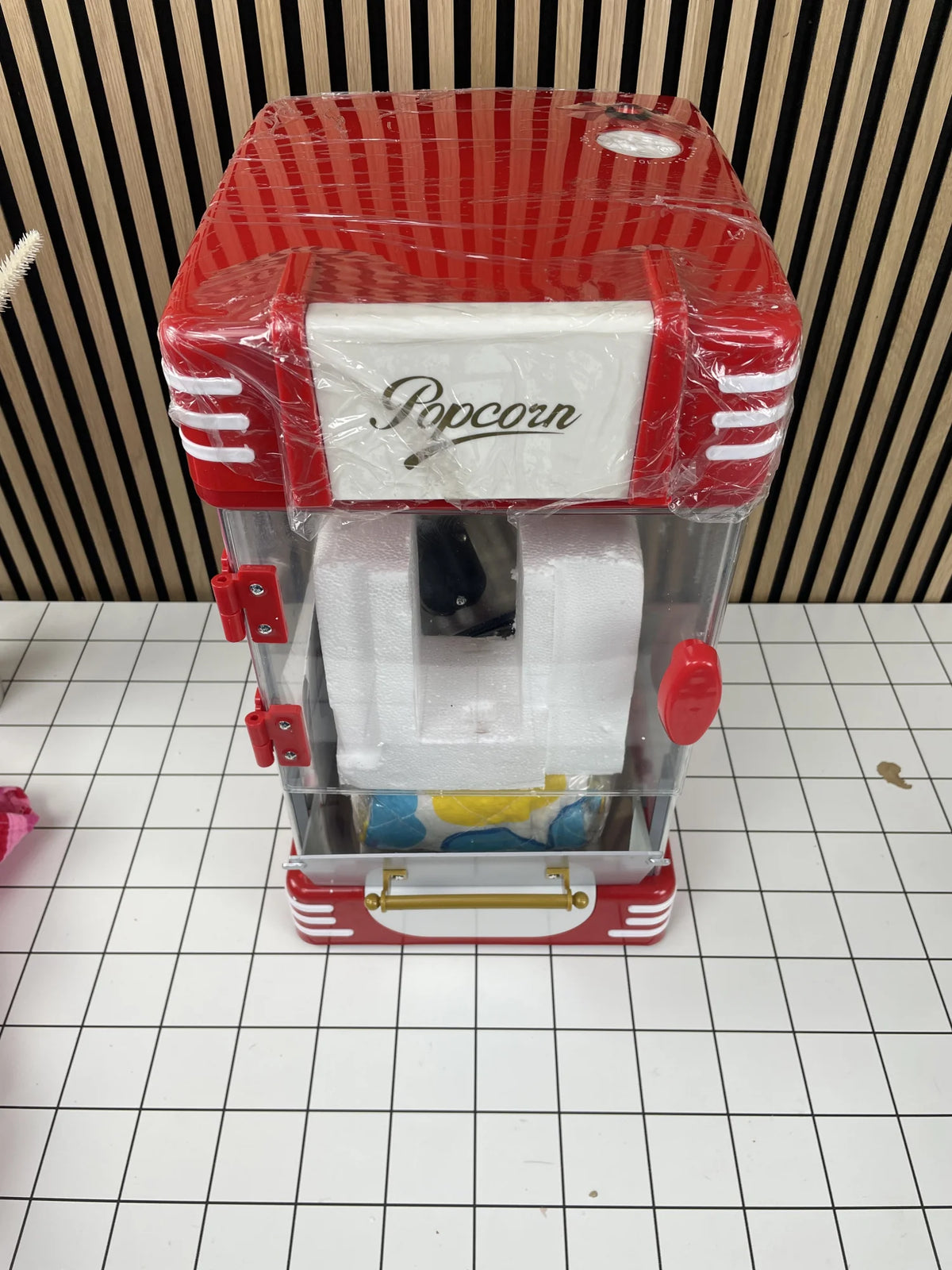 Classic Tabletop Popcorn Maker (Model: OFP-902 Red)