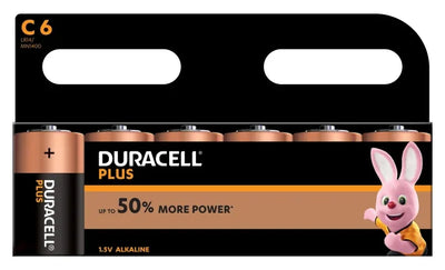 Plus Power 1.5 V Alkaline C Battery, 7.75 Ah | 6st