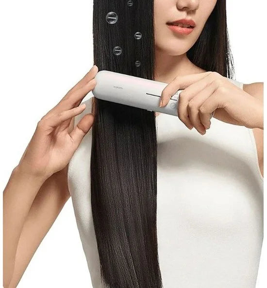Cordless Hair Straightener Brush Hair straightening brush 28 W White Black