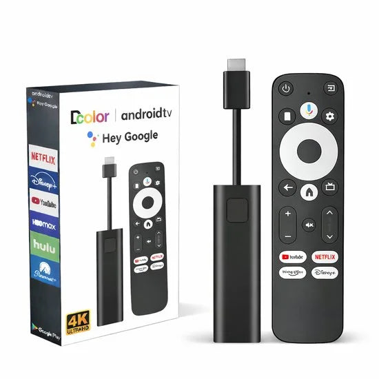 GD1 Android TV Box - Google Gecertificeerd - 4K Chromecast Built In - Google Assistant - Netflix/Youtube/Prime