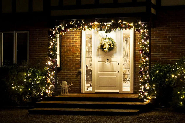 Guirlande met verlichting · Ø 40 cm · Koppelbaar · 200 lampjes · IP67