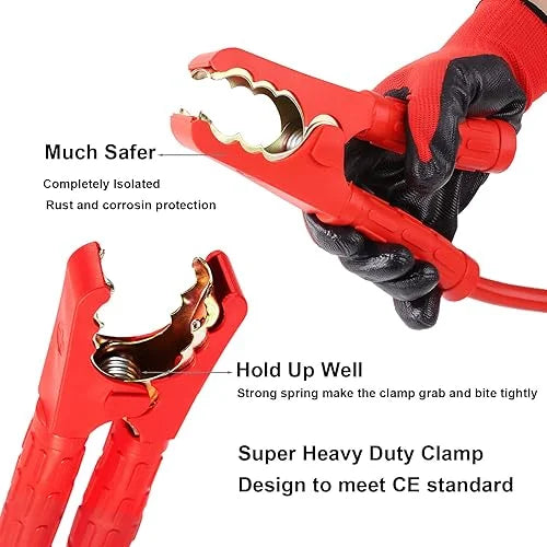 6 m 50 mm² 3000 A overbruggingskabel, startkabelset, startkabelset, 12 V/24 V