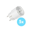 Plus PlugS Gen3 Matter WiFi Stekker 2500W met Stroommeting 5-Pack