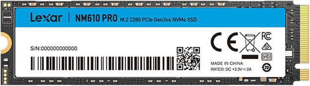 NM610PRO 2TB SSD, M.2 2280 PCIe Gen3x4 NVMe 1.4 Internal SSD, Up to 3300MB/s Reading, 2600MB/s Write, 3D NAND Flash Drives for Notebook, Desktop, PC