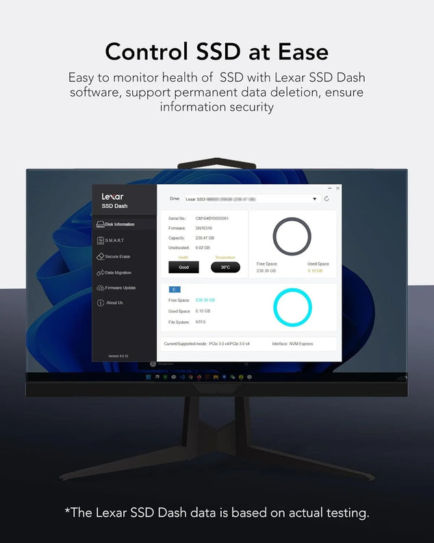 NM610PRO 2TB SSD, M.2 2280 PCIe Gen3x4 NVMe 1.4 Internal SSD, Up to 3300MB/s Reading, 2600MB/s Write, 3D NAND Flash Drives for Notebook, Desktop, PC