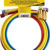 HK5NG - 3-pack (R,Y,B) 5-ft premium oplaadslangset, ¼-inch recht naar 5/16-inch SafeMate-fitting