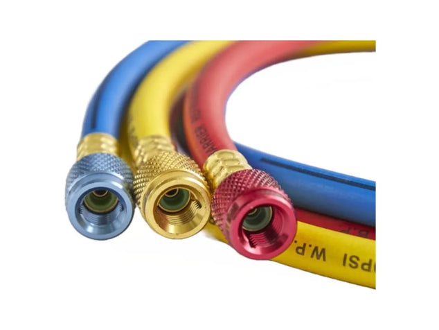 HK5NG - 3-pack (R,Y,B) 5-ft premium oplaadslangset, ¼-inch recht naar 5/16-inch SafeMate-fitting
