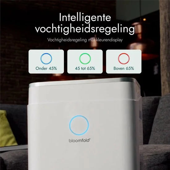 Luchtontvochtiger - 25L per Dag - Incl. Was-droog Functie - Geschikt voor Woonkamer, Slaapkamer, Kelder & Badkamer - Dehumidifier - Wit