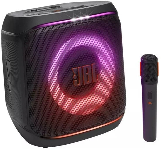 PartyBox Encore 2 - Draadloze Bluetooth Speaker - Met Microfoon Draadloos - Karaoke Set - LED verlichting - 15 uur - IPX4 - Zwart