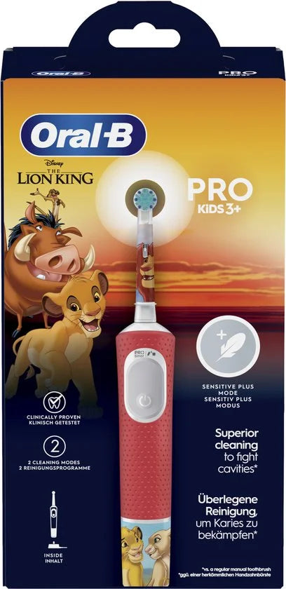 Pro Kids – Elektrische Tandenborstel – Lion King – Extra Zachte Borstel – Voor Kinderen (3+)