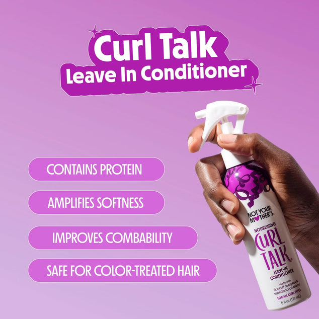 Curl Talk Leave-In Conditioner - 6 fl oz: Paraben-Free, Sulfate-Free, Citrus and Jasmine Scent, Liquid