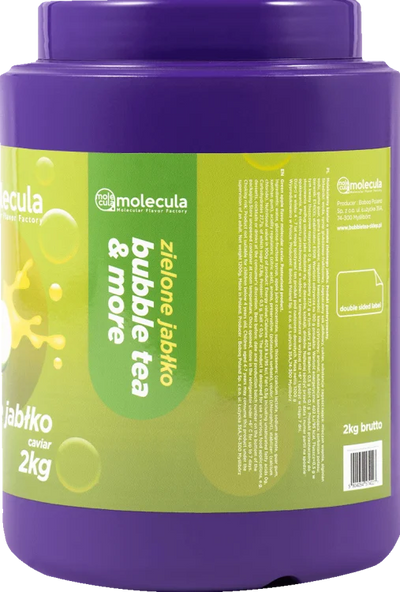 BALLEN voor BUBBLE TEA - GROENE APPEL - 2kg - MOLECULAIRE KAVIAAR - POPPING BOBA
