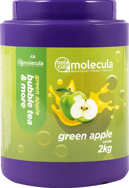BALLEN voor BUBBLE TEA - GROENE APPEL - 2kg - MOLECULAIRE KAVIAAR - POPPING BOBA