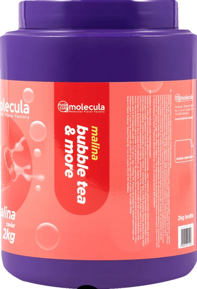 BALLEN voor BUBBLE TEA - FRAMBOOS - 2kg - MOLECULAIRE KAVIAAR - POPPING BOBA