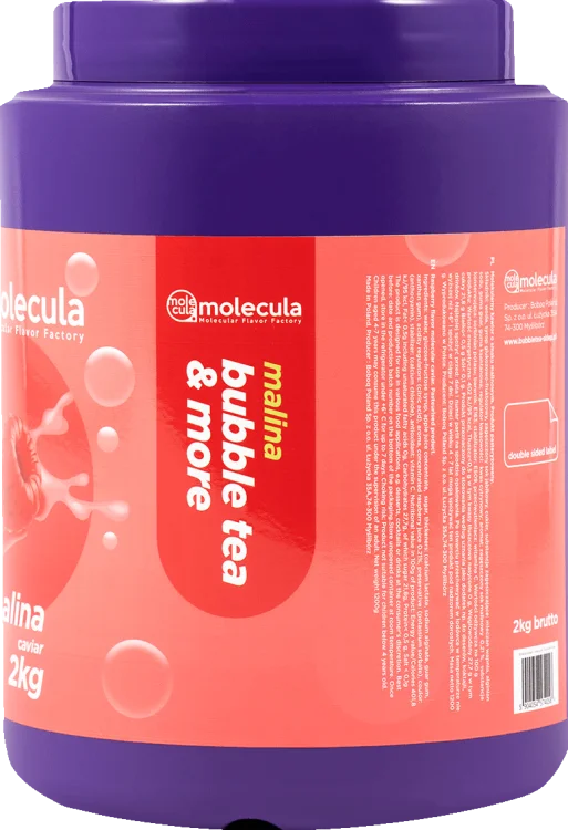 BALLEN voor BUBBLE TEA - FRAMBOOS - 2kg - MOLECULAIRE KAVIAAR - POPPING BOBA