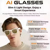 Smart Glasses Slimme Bril 8MP HD Camera Video-opname AI Fotoherkenning Vertaling Spraakgestuurde Zonnebril Heren