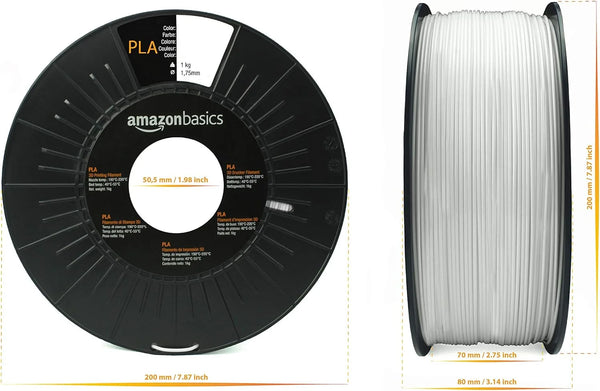 PLA 3D-printerfilament, 1,75 mm, transparant, spoel van 1 kg