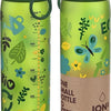 Groen natuur ion8 drinkfles - Lekvrije BPA-vrije slanke kinder waterfles - 500 ml - Vlinders, planten, bomen