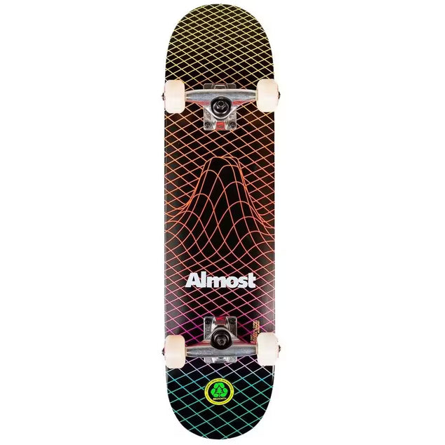 VR Kids/Junior Black 7.25" x 29.2" Complete Skateboard