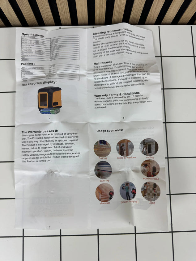 Kruislijnlaser + Verstelbaar Statief & Tas