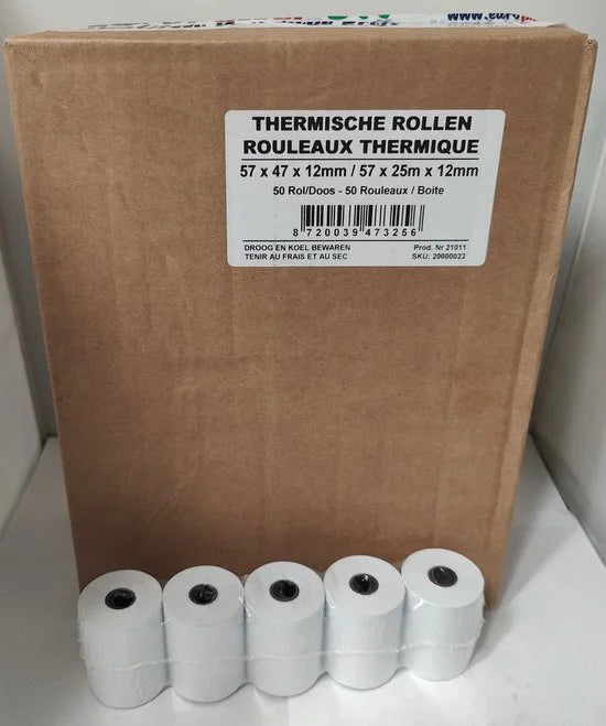 57x47x12mm/57x25mx12mm 50 rollen