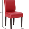 Set van 2 | bistrostoel | leer | rood | gastronomische stoelen, bistrostoelen bekleed