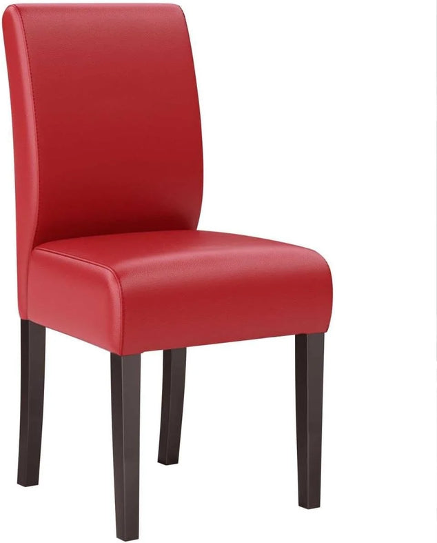 Set van 2 | bistrostoel | leer | rood | gastronomische stoelen, bistrostoelen bekleed