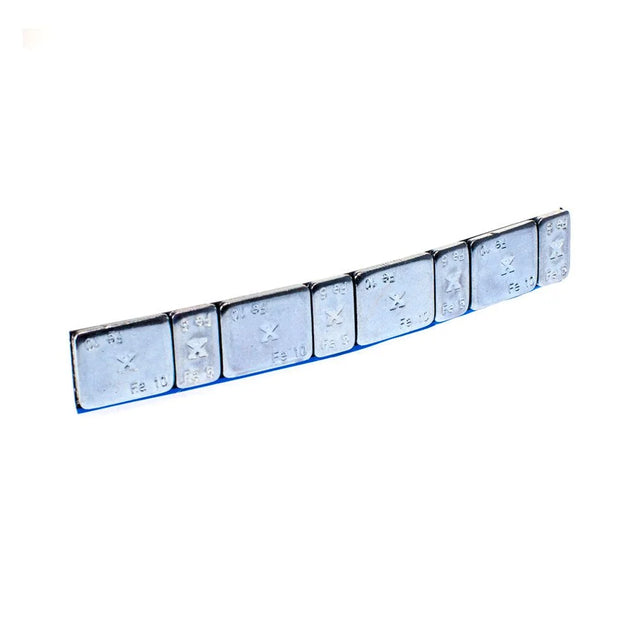 50 repen gegalvaniseerde stalen lijmgewichten á 60g (4x5g+4x10g) RESTPOSTEN