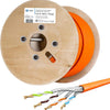 500m cat.7A netwerkkabel LAN-kabel AWG 23/1 Oranje kabel cat 7 koper professionele S/FTP PIMF LSZH halogeenvrij RoHS compliant Cat7a cat.7 een Ethernet-gegevenskabel 10Gbit 1000MHz 10 Gigabit