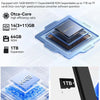 Tablet 10 inch with eight-core Android 14, 14 GB RAM + 64 GB ROM, AI cloud album and 8 kinds of white noise, 5 MP + 8 MP camera, Wi-Fi 6 and BT 5.3 (Black)