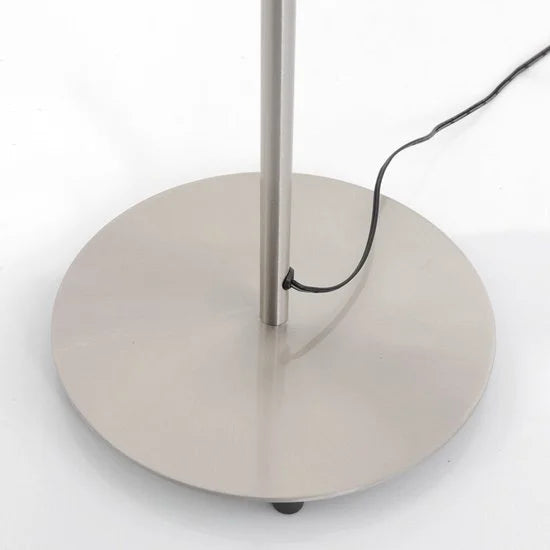 Vloerlamp Platu 3351ST – stalen design leeslamp, hoogte verstelbaar (115-132 cm), met dimbare LED verlichting en draaibare arm, merk Mexlite