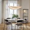 60cm Japandi-hanglamp – 1st - Natuurlijk zijde, boho-design voor de woonkamer, eetkamer of slaapkamer