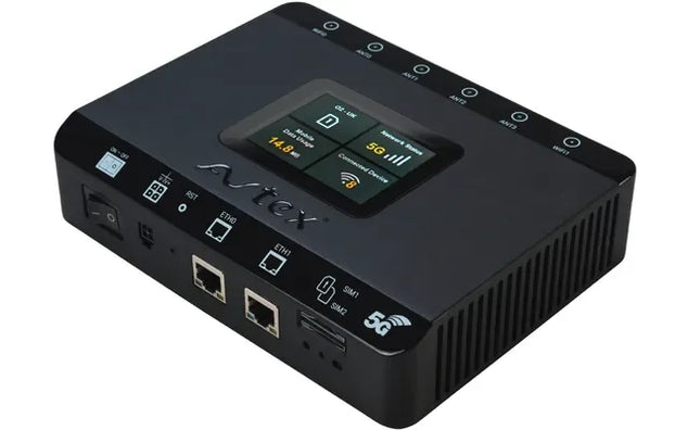 AMR105X 5G Wi-Fi 6 dual-SIM-router met 5G-antenne voor 12/24 V, antennekleur: wit