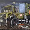 T4023 Unimog reddingsvoertuig Ambulance Bundeswehr Grote set bestaande uit klemblokken, 3850 delen