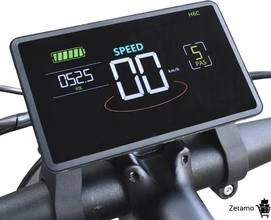 H6C Display - Geschikt voor Ouxi - V20 fatbike LCD scherm 25 km/u begrensd