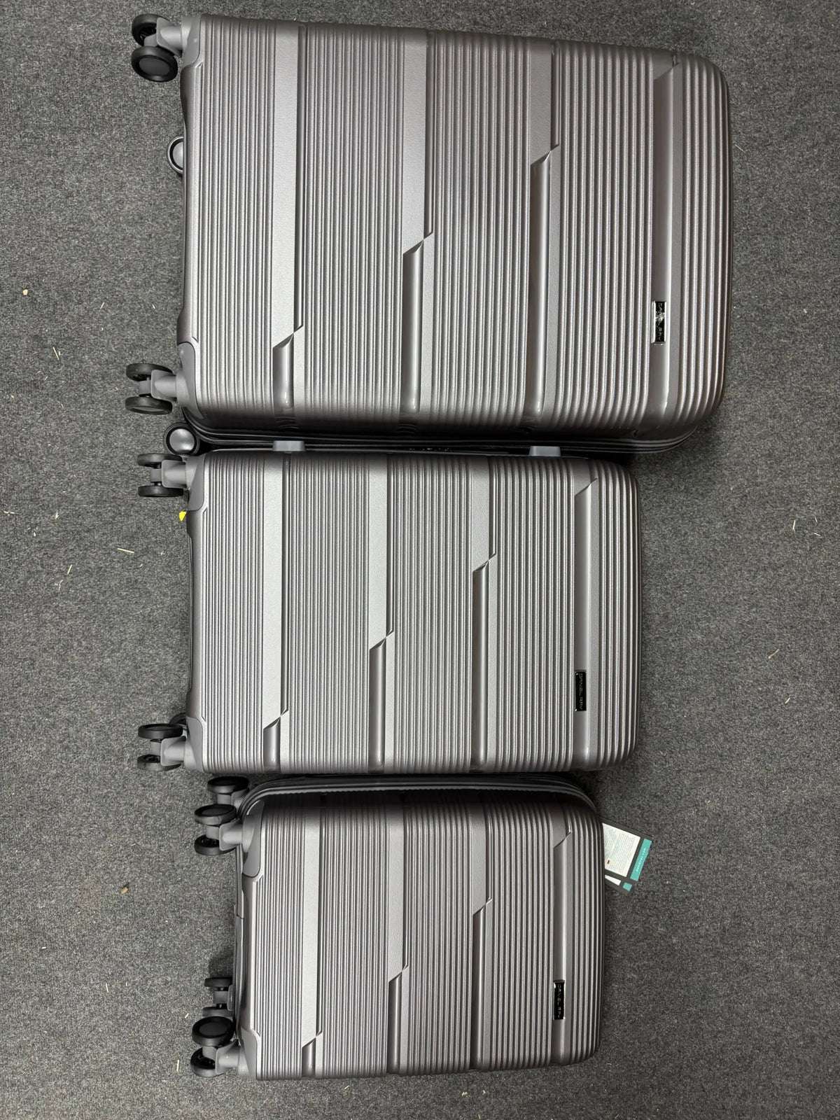 3 set delig koffers Dark grey